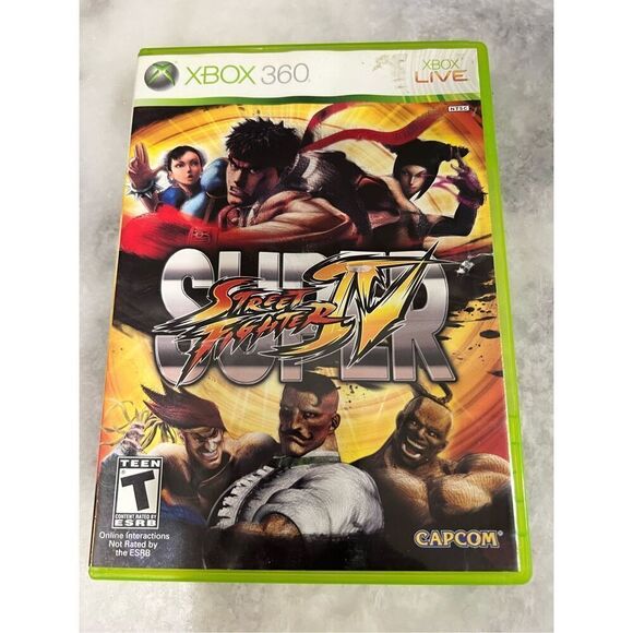 Super Street Fighter IV 4 Microsoft Xbox 360 Video Game - Picture 1 of 4